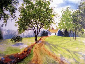 Homestead Road Watercolor